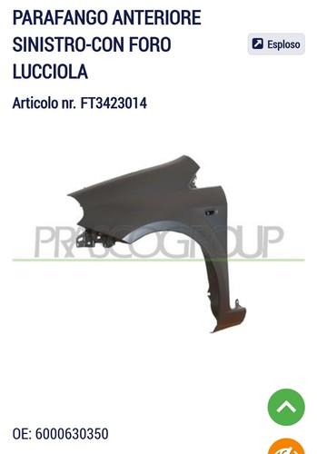 6000630350 parafango anteriore - 6000630350,