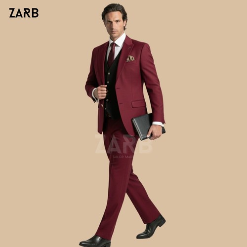 Completo uomo bordeaux pezzi - bordeaux,