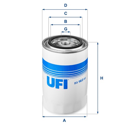 Filtro olio ufi 162 02 - filtro,
