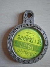 PORTA BOLLO Auto Portabollo Vintage Anni 60 con BOLLO Originale 1961