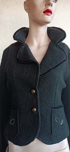 Giacca donna lana cotta nera - donna,