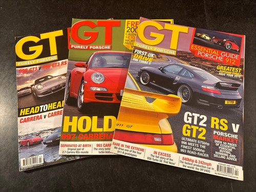 Purely porsche magazines x3 - gt,