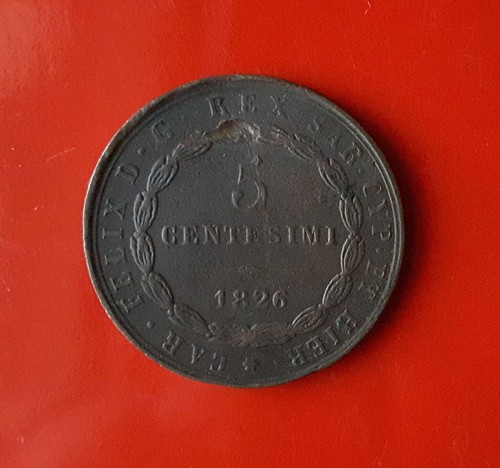 Centesimi 1826 carlo felice - 5,