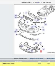 Genuine Saab 2003-2007 9-3