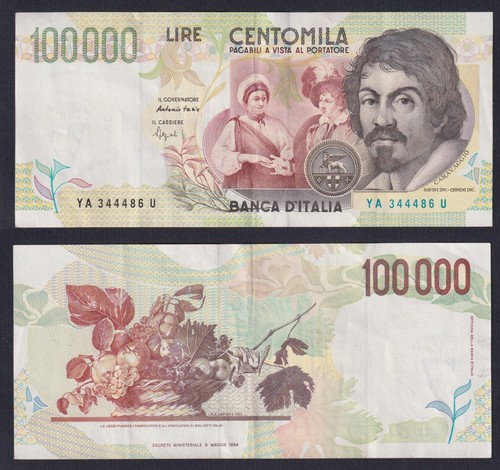 Banconota italia 100000 - 100000, lire