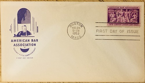 Fdc 1953 american - fdc~1953, bar