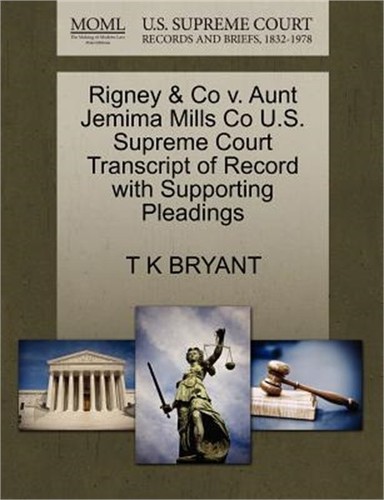 Rigney aunt jemima - &,