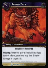 Savage Fury - Servants of the Betrayer - World of Warcraft TCG