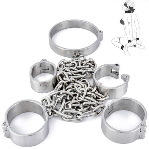 Bondage collare acciaio inox - bondage,