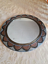 Specchio orientale vintage cornice Rame - Ottone - Alpacca