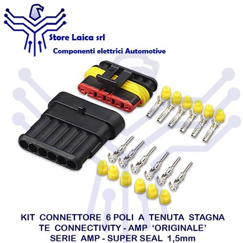 Connettore poli vie tenuta - poli,