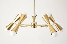 Lampadario stile curvo