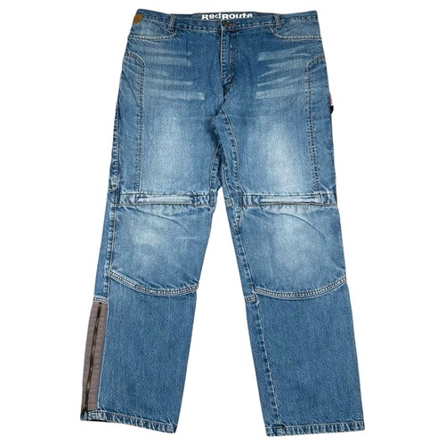 Jeans moto route rosso - jeans,