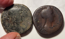 ADRIANO&SABINA,2 SESTERZI,MONETA ROMANA-ROMAN COIN-EX ASTA Münzzentrum Rheinland