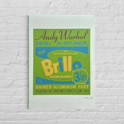 Andy warhol brillo litografia - andy,