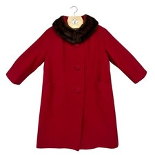 Cappotto lana rosso Forstmann