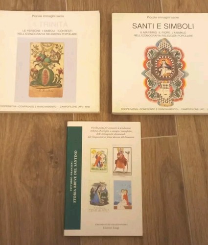 Lotto tre libri santini - libri,