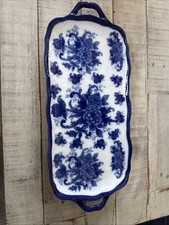 Floral flow blue crackers /