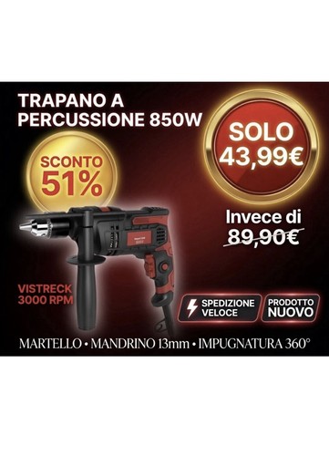 Avvitatore percussione 850w - avvitatore,