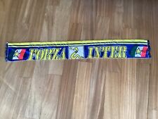 F.C. INTERNAZIONALE SCIARPA CALCIO ULTRAS IN RASO C'E' FEELING ..C'E' L'INTER