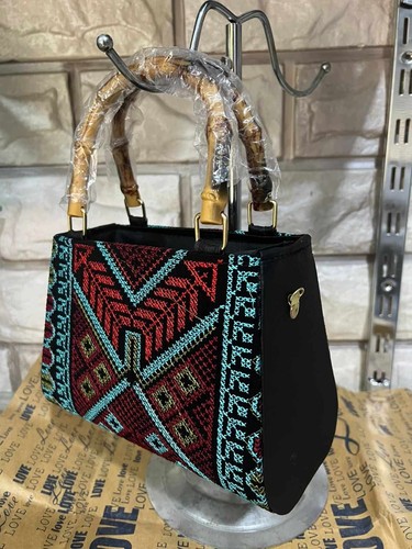 Borsa con manico bambù - borsa,