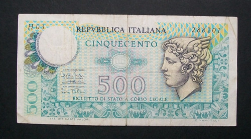 500 lire mercurio 1974 - 500,