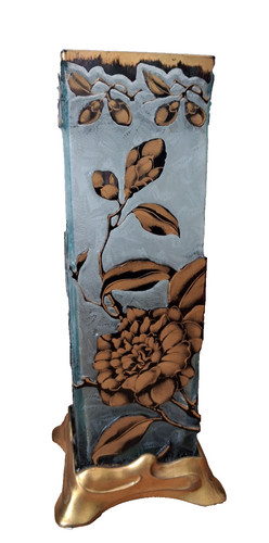 Vase art nouveau verre - vase,