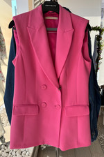Gilet doppiopetto rosa