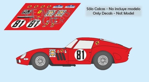Decals ferrari 250 gto - ferrari,