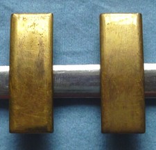 WW2 US ARMY USAF USMC 1st LIEUTENANT SHOULDER RANK A.E. Company UTICA -NO CASQUE