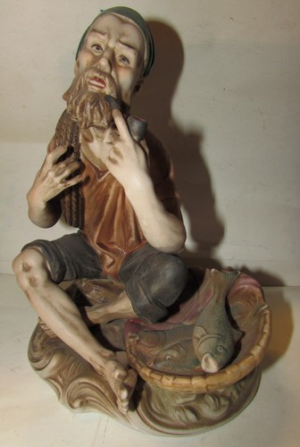 Statua capodimonte pescatore - statua,