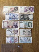 LOTTO 10 BANCONOTE LIRE 100000