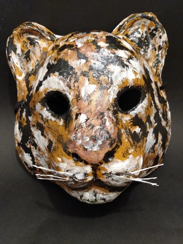 Maschera tigre cartapesta