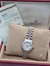 Rolex Oyster Perpetual Lady Date 69240 Steel mm 25 White Dial Jubilee Box Paper