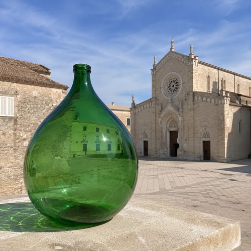 Damigiana vetro verde da - vetro,