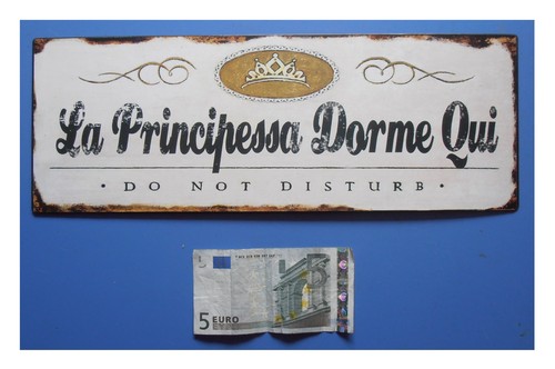 Targa vintage principessa - "la,