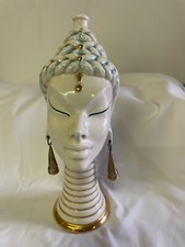 Coronetti Cunardo Bottiglia Ceramica Art deco Liberty busto statua Gio ponti