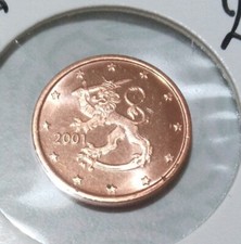 1 cent  Finlandia 2001 FDC-UNC RARA solo  410 Milà PZ OBLO ' COMPRA SUBITO