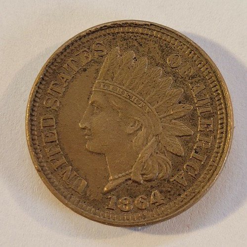 Penny testa indiano 1864 - penny,