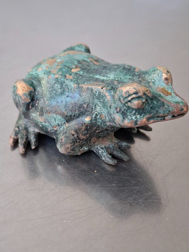Rana crosta bronzo - bronzo, antico