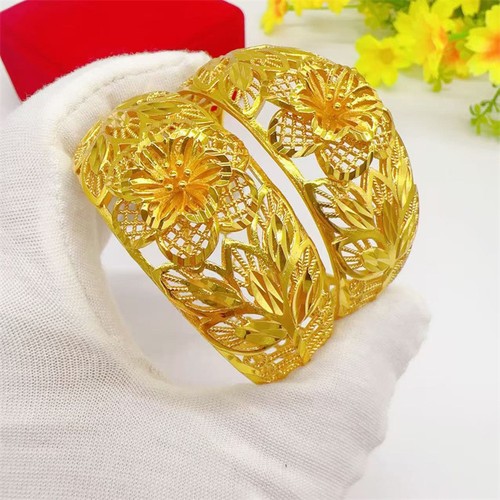 Bracciale donna fiori oro