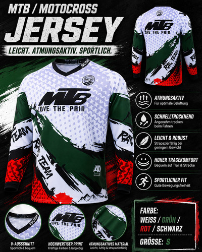 Maglia mtb motocross manica - maglia,