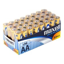 Maxell Batterie Alcaline LR6 AA SHRINK 32 PEZZI - Confezione 32 pezzi