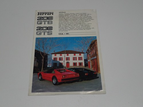 Ferrari 208 gtb gts - ferrari,