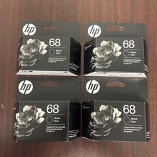 4 Pack - HP 68 Black Ink