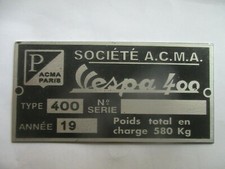 Vespa 400 acma a targa - vespa,