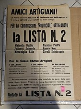 Manifesto Viterbo Artigiani 1966 Mainella Felicetti Zeroli Ronca Nardini 
