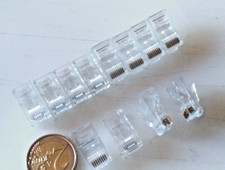 Rs PRO 12 pezzi. Plug connettori di Rete LAN Cat.6 RJ45 UTP Ethernet