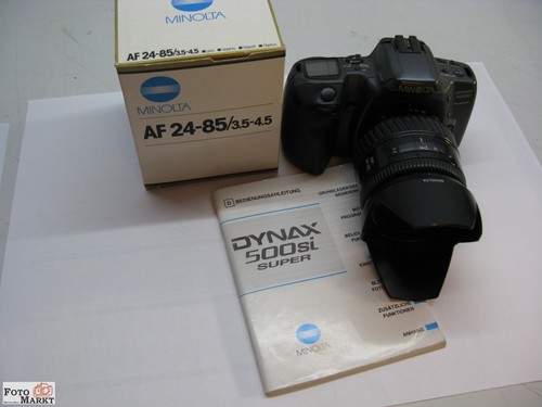 Set minolta dynax - 500, super