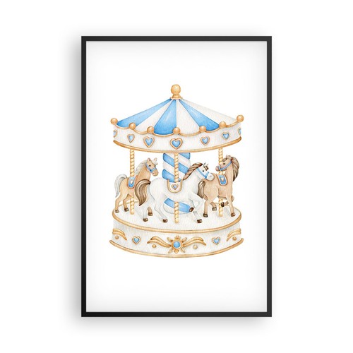 Poster 61x91cm cavalli - cavalli, giostra